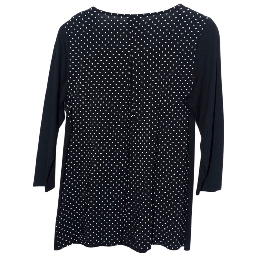 Talbots Polka Dot Back Shirt Womens Small